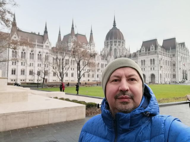 Macaristan Parlamento Binası (Budapeşte, Ocak 2023).