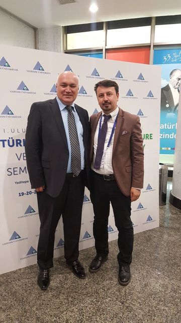 Prof. Dr. İlyas Kemaloğlu, Genel Türk Tarihi'nin en önemli isimlerinden biri olan Prof. Dr. Ahmet Taşağıl ile birlikte (Yeditepe Üni. 19.04.2018).